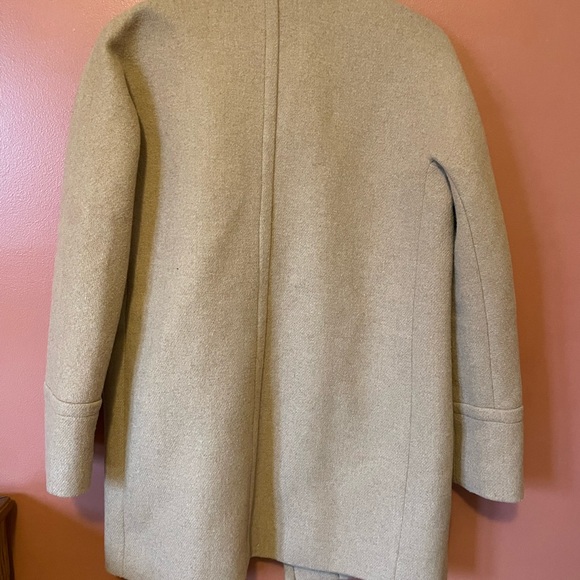J Crew Re-Imagined Camel Wool Swing Coat Size 4 - Picture 4 of 4